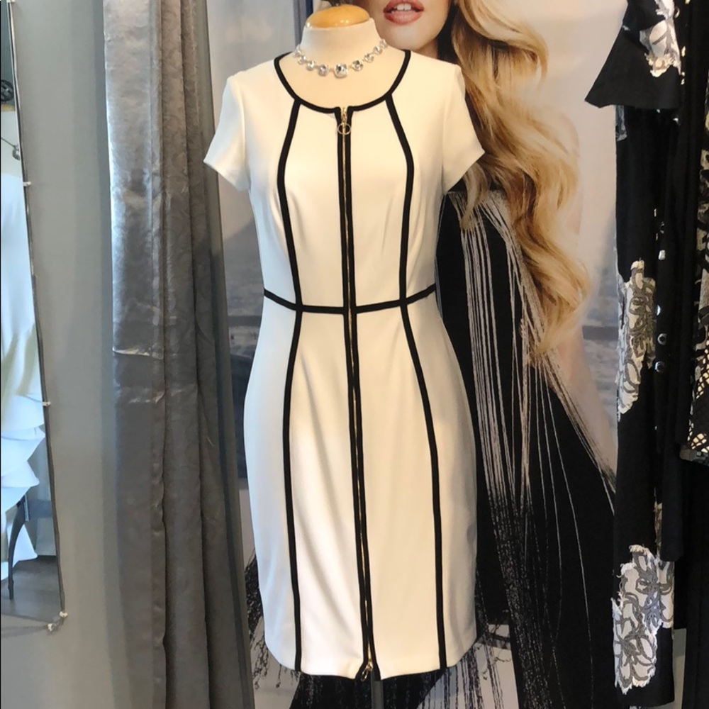 Zippered Midi Dress